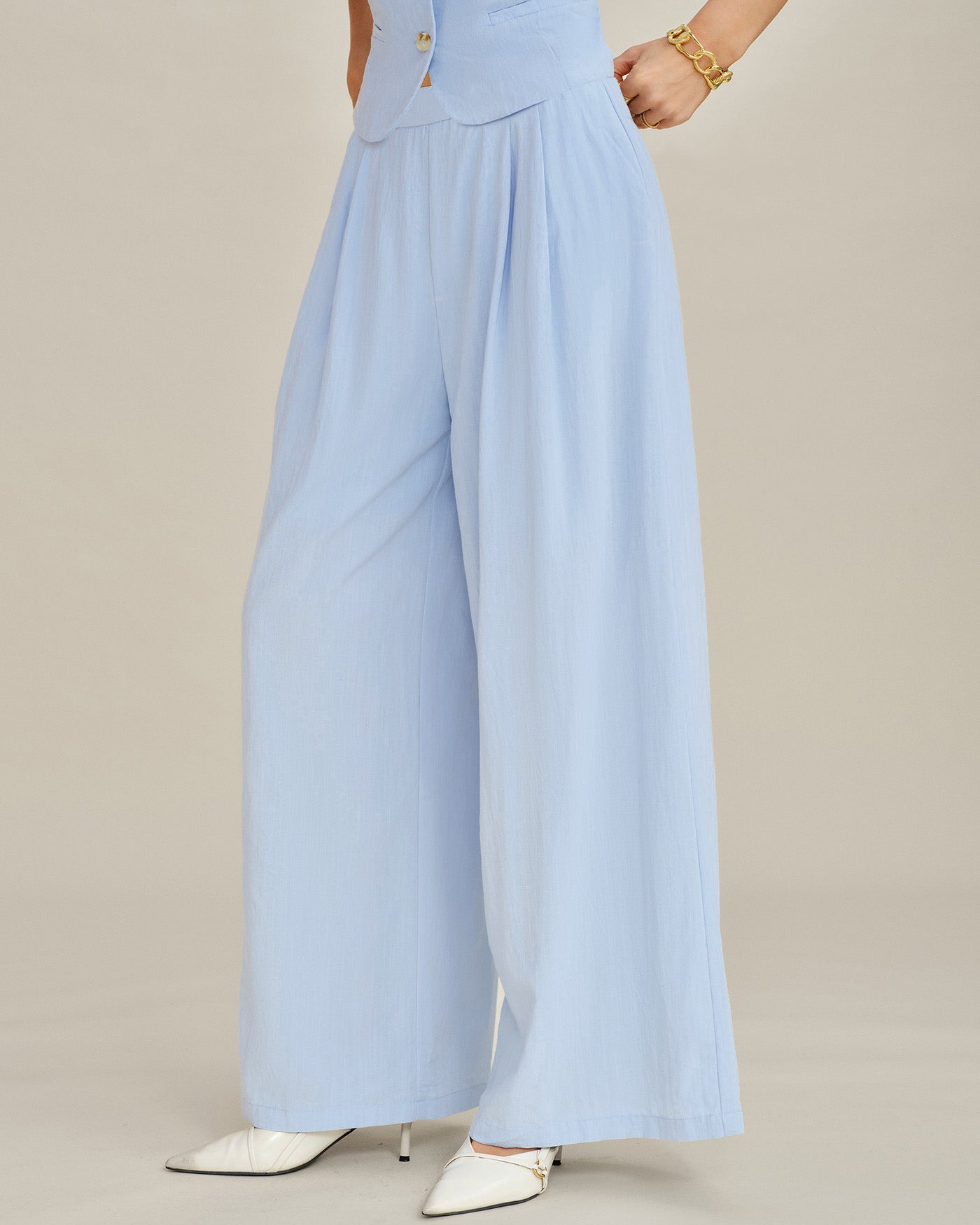 Sky Classic Straight Pants With Pockets