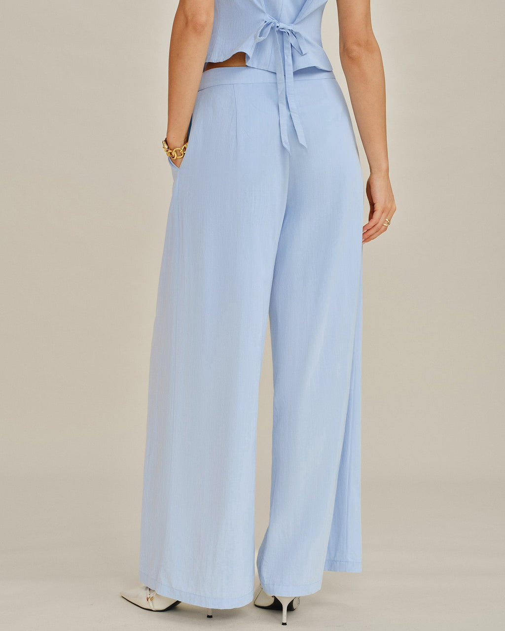Sky Classic Straight Pants With Pockets
