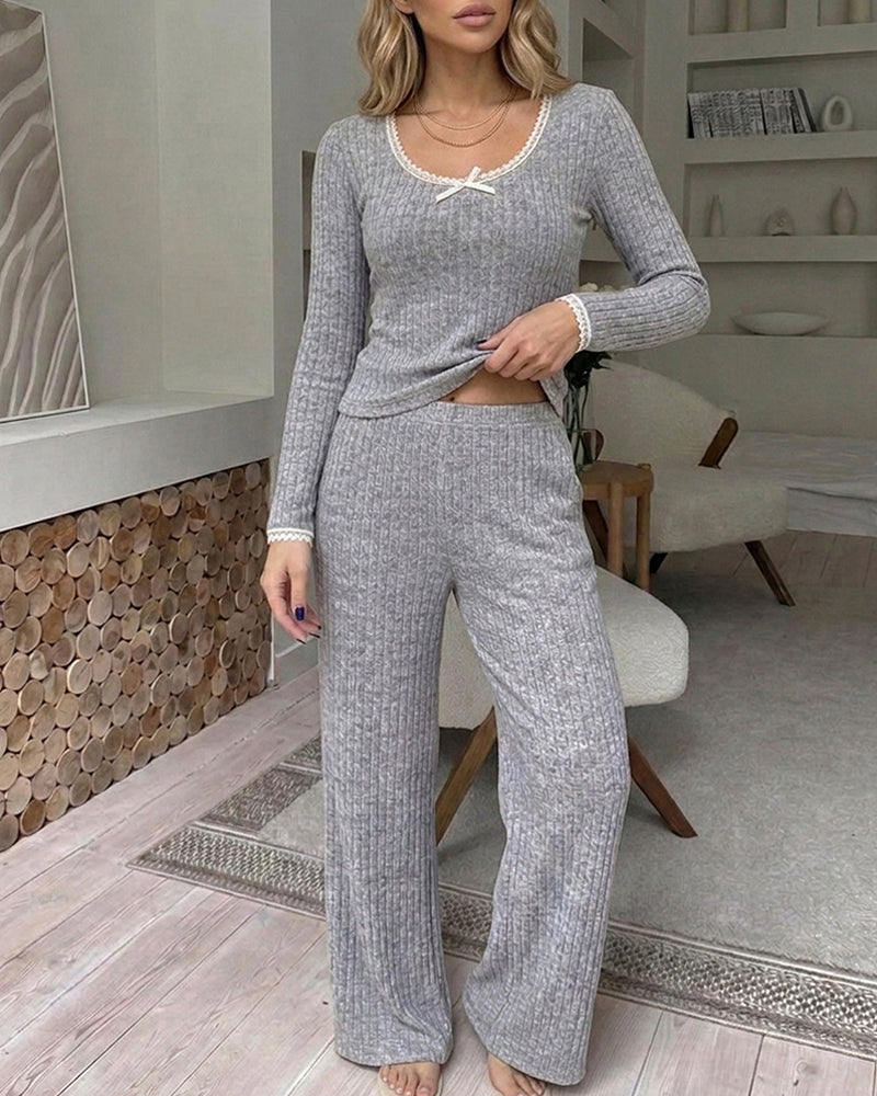 Cozy Girl 2 Piece Sleepwear Set With Pockets